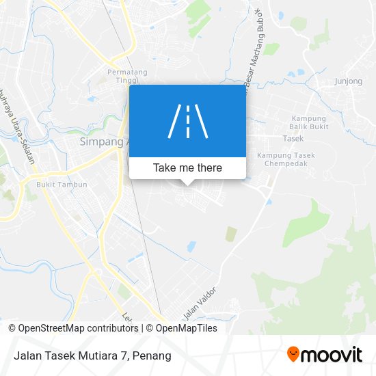 Peta Jalan Tasek Mutiara 7