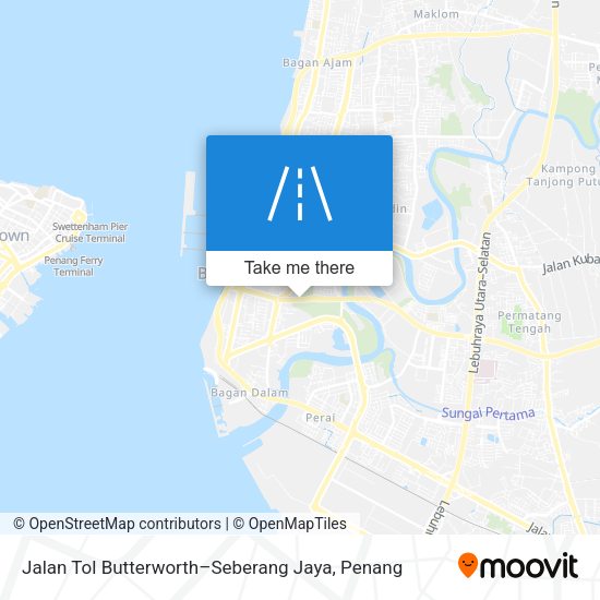 Peta Jalan Tol Butterworth–Seberang Jaya
