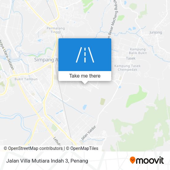 Jalan Villa Mutiara Indah 3 map