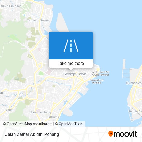 Peta Jalan Zainal Abidin