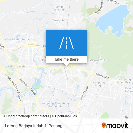 Peta Lorong Berjaya Indah 1