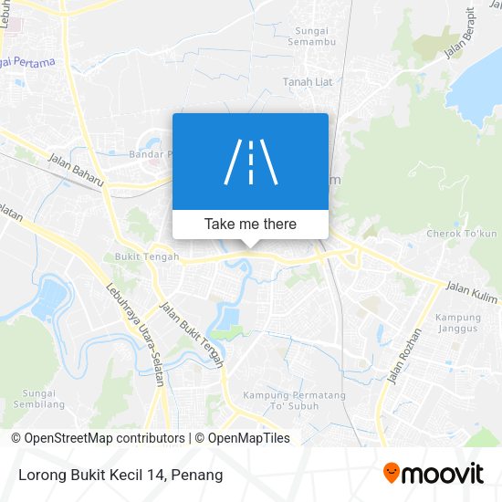 Peta Lorong Bukit Kecil 14