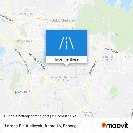 Lorong Bukit Minyak Utama 16 map