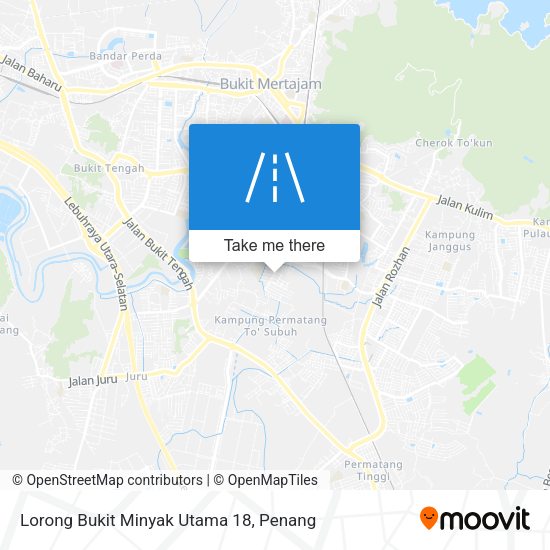 Lorong Bukit Minyak Utama 18 map