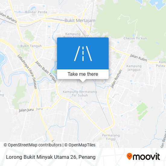 Peta Lorong Bukit Minyak Utama 26