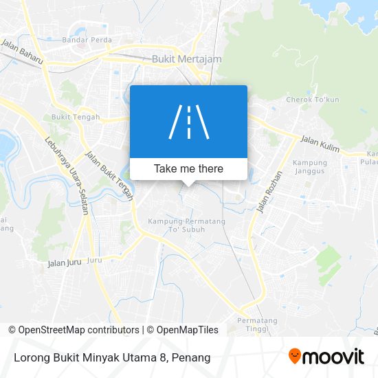 Lorong Bukit Minyak Utama 8 map