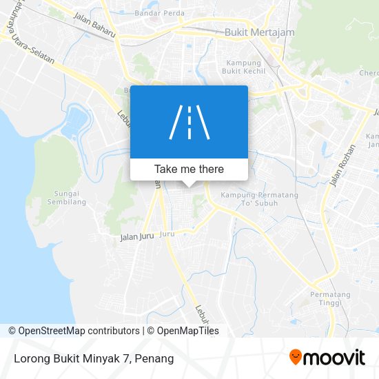 Peta Lorong Bukit Minyak 7
