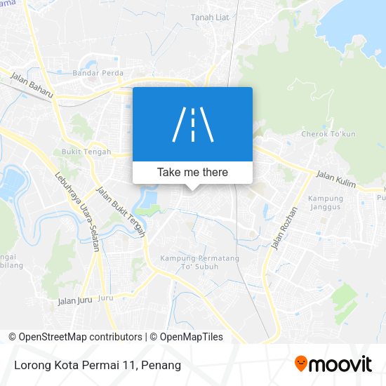 Peta Lorong Kota Permai 11