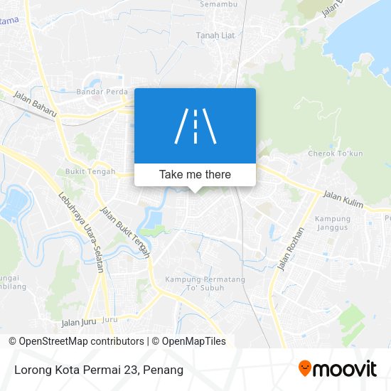 Peta Lorong Kota Permai 23