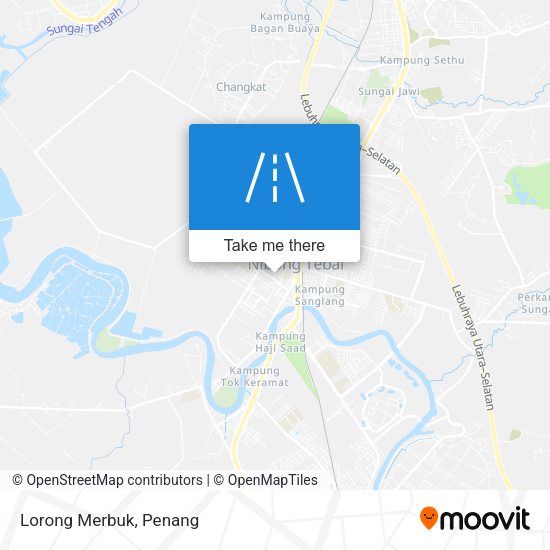 Lorong Merbuk map