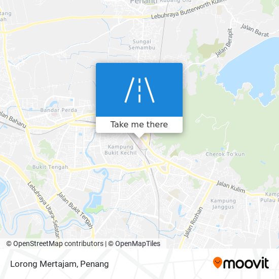 Lorong Mertajam map