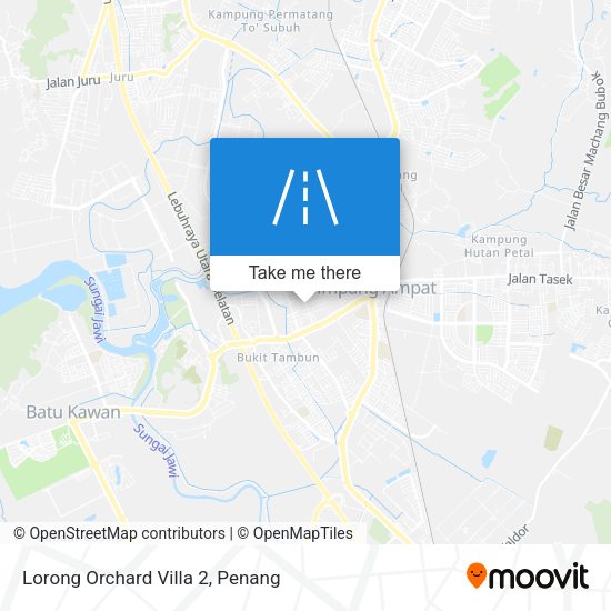 Peta Lorong Orchard Villa 2