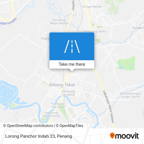 Peta Lorong Panchor Indah 23