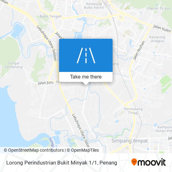 Peta Lorong Perindustrian Bukit Minyak 1 / 1