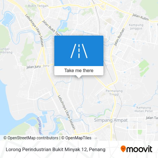 Peta Lorong Perindustrian Bukit Minyak 12