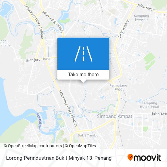 Peta Lorong Perindustrian Bukit Minyak 13
