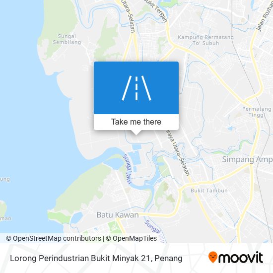 Peta Lorong Perindustrian Bukit Minyak 21