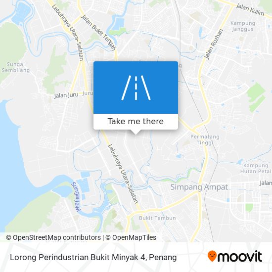 Peta Lorong Perindustrian Bukit Minyak 4