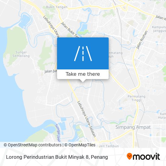 Peta Lorong Perindustrian Bukit Minyak 8
