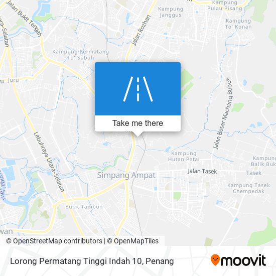 Lorong Permatang Tinggi Indah 10 map