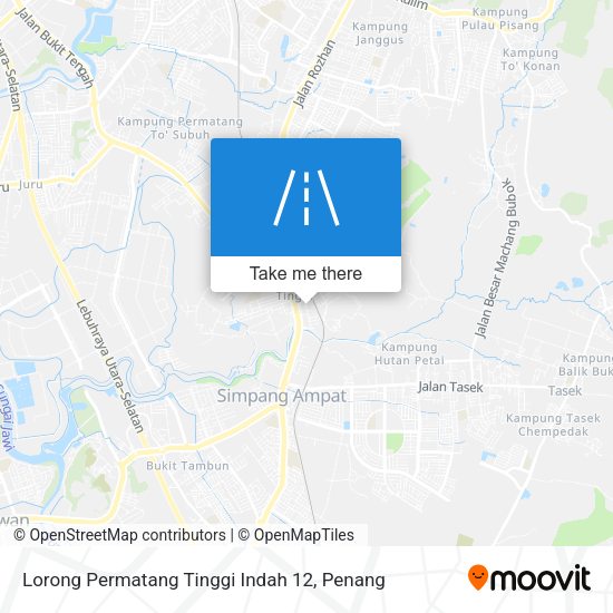 Lorong Permatang Tinggi Indah 12 map
