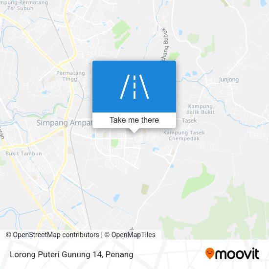 Peta Lorong Puteri Gunung 14