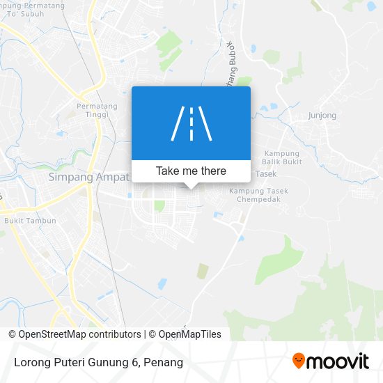 Lorong Puteri Gunung 6 map