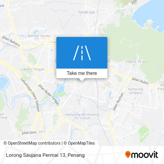 Peta Lorong Saujana Permai 13