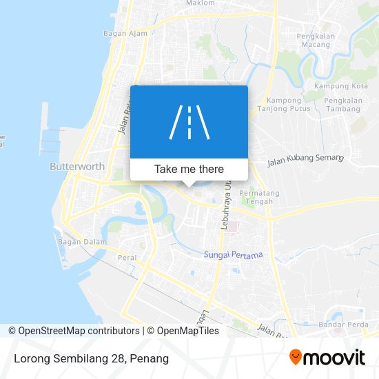 Peta Lorong Sembilang 28