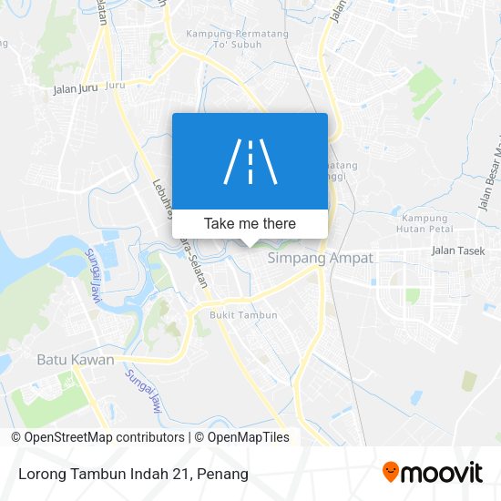 Peta Lorong Tambun Indah 21