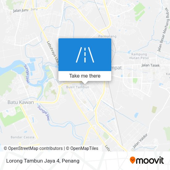 Peta Lorong Tambun Jaya 4