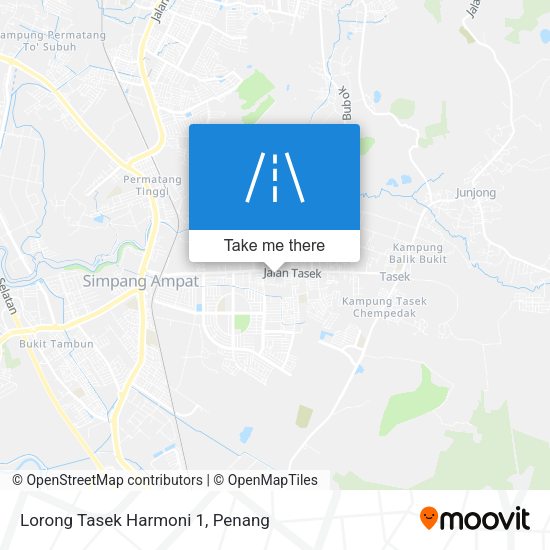 Peta Lorong Tasek Harmoni 1