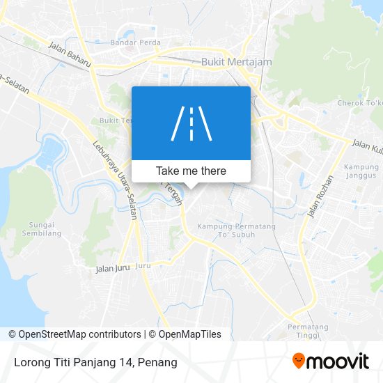 Peta Lorong Titi Panjang 14