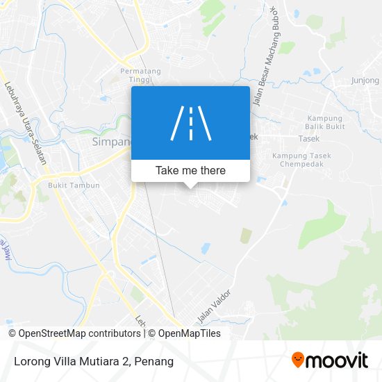 Peta Lorong Villa Mutiara 2