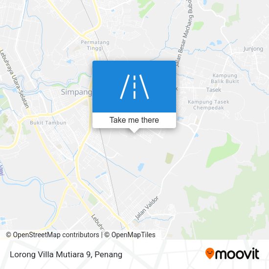 Peta Lorong Villa Mutiara 9