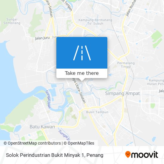 Solok Perindustrian Bukit Minyak 1 map