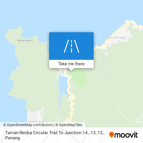 Taman Rimba Circular Trail To Junction 14 , 13, 12 map