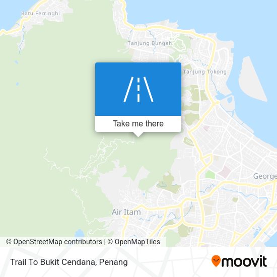 Trail To Bukit Cendana map