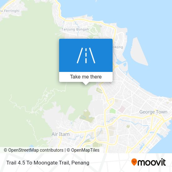 Trail 4.5 To Moongate Trail map
