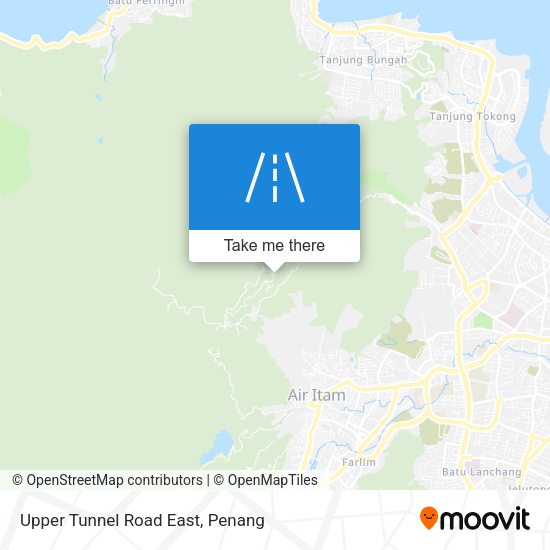 Upper Tunnel Road East map