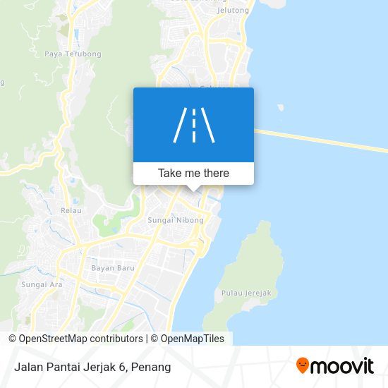 Peta Jalan Pantai Jerjak 6