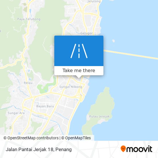 Jalan Pantai Jerjak 18 map