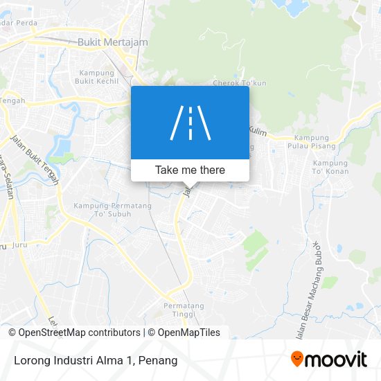 Peta Lorong Industri Alma 1