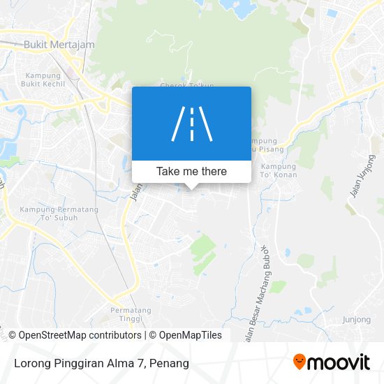 Lorong Pinggiran Alma 7 map