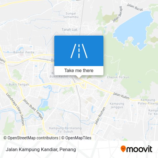 Peta Jalan Kampung Kandiar