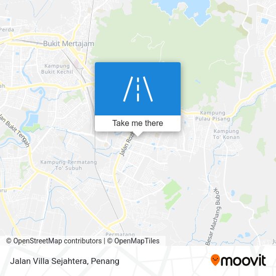 Peta Jalan Villa Sejahtera