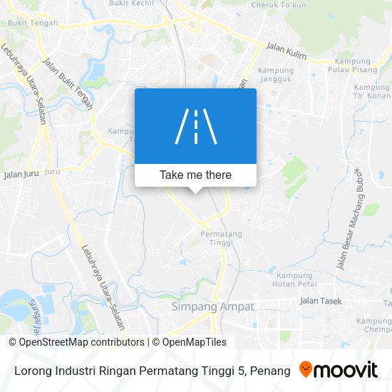 Lorong Industri Ringan Permatang Tinggi 5 map