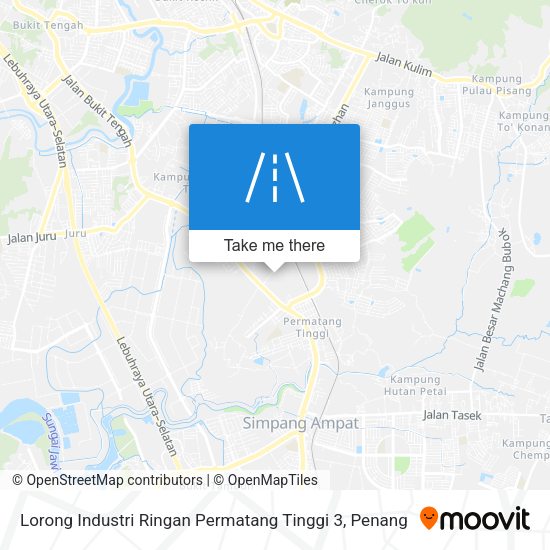 Peta Lorong Industri Ringan Permatang Tinggi 3