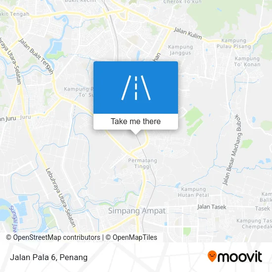 Jalan Pala 6 map