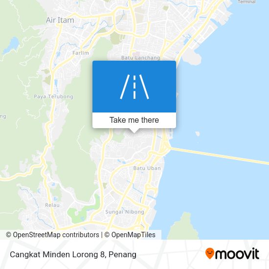 Cangkat Minden Lorong 8 map